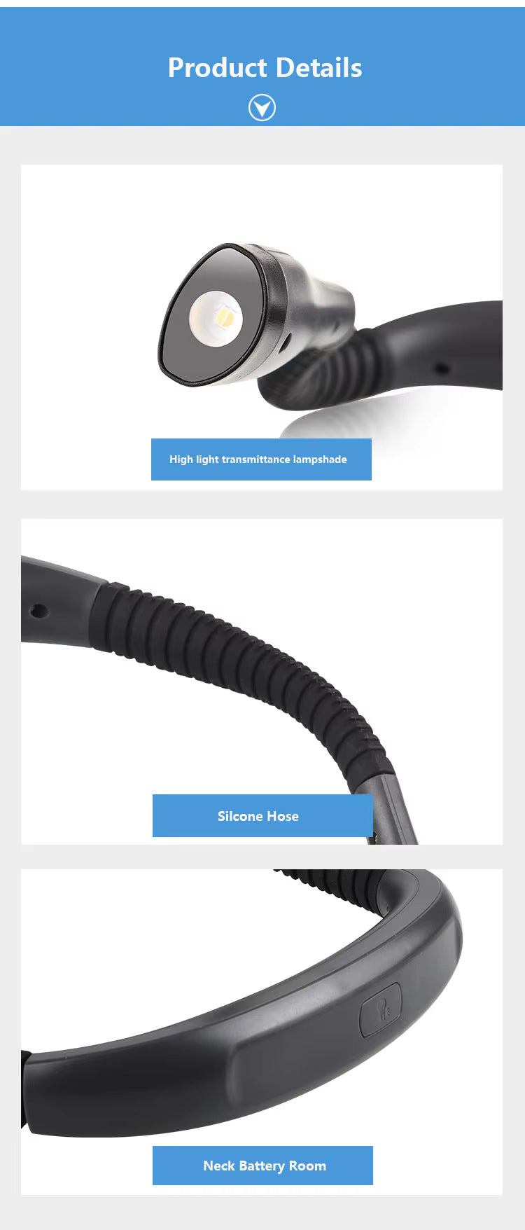 # Flexible Hose USB Neckband Reading Lamp