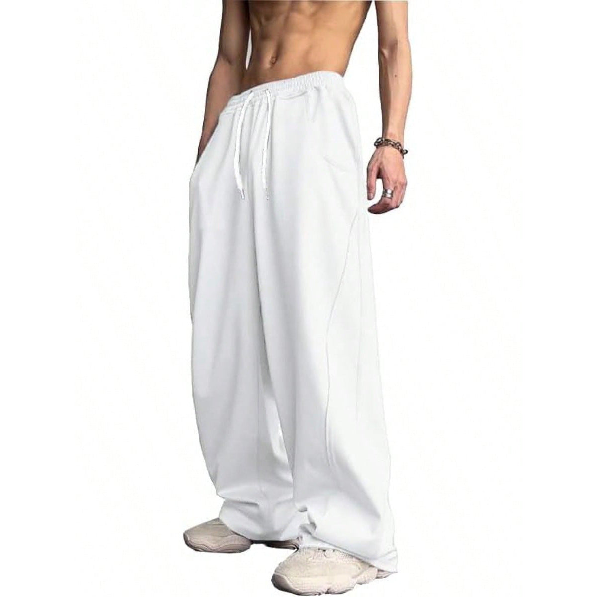 Loose-fitting Straight-Leg Sports Pants