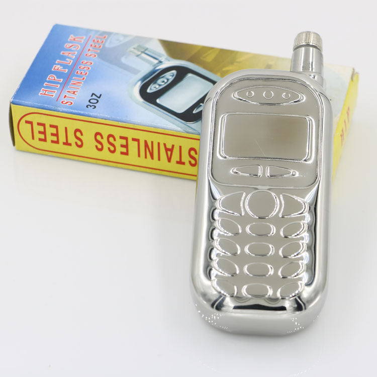 # Retro Cellphone-Shaped Stainless Steel Portable Liquor Flask