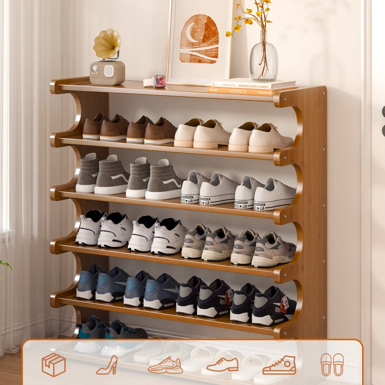 Bamboo Multi-Layer Shoe Rack