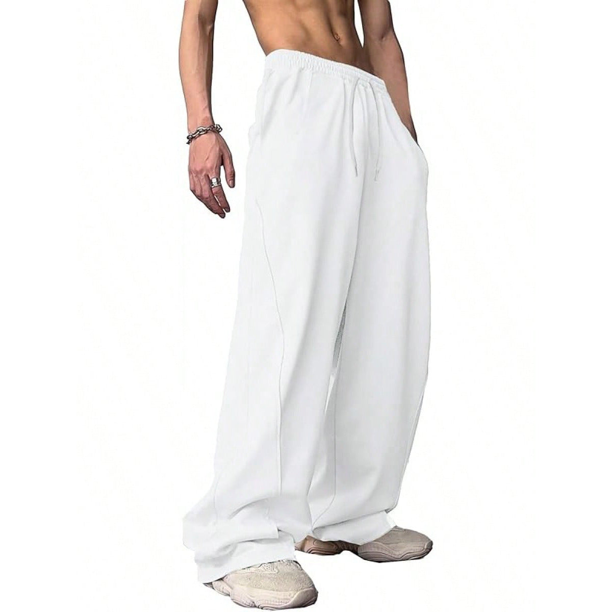Loose-fitting Straight-Leg Sports Pants