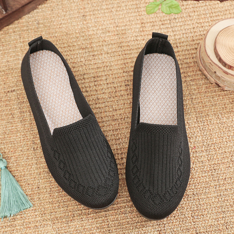 Women's Cloth Shoes with Flyknit Mesh Upper