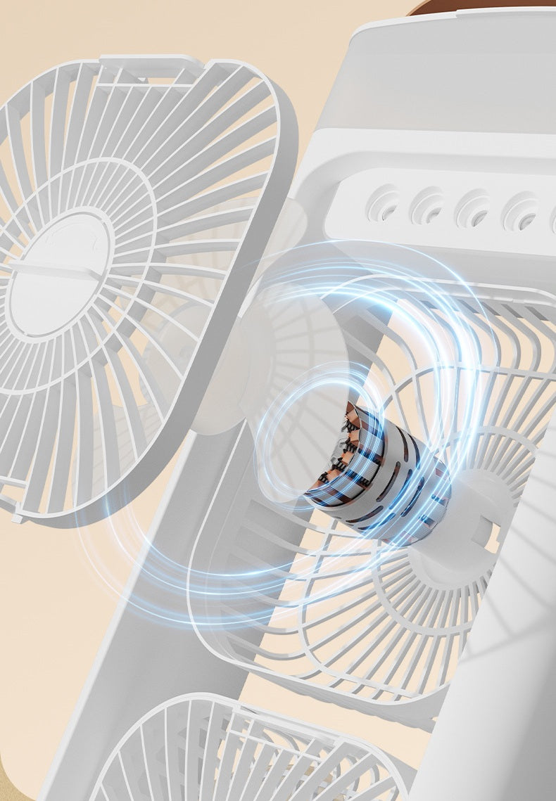 # Dual-Head Spray Water-Cooled Humidifier Fan
