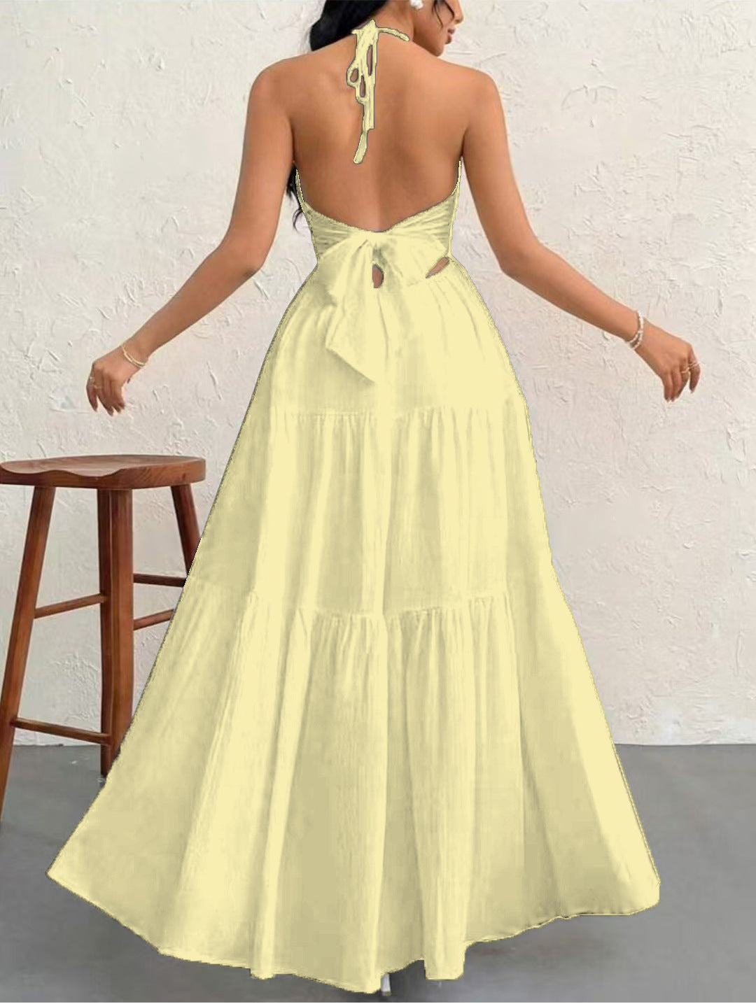 # Off-Shoulder Waist-Defining Dress