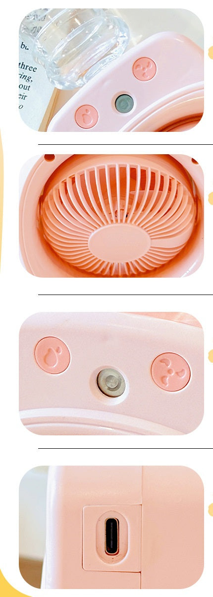 # Portable Hydrating Spray Fan