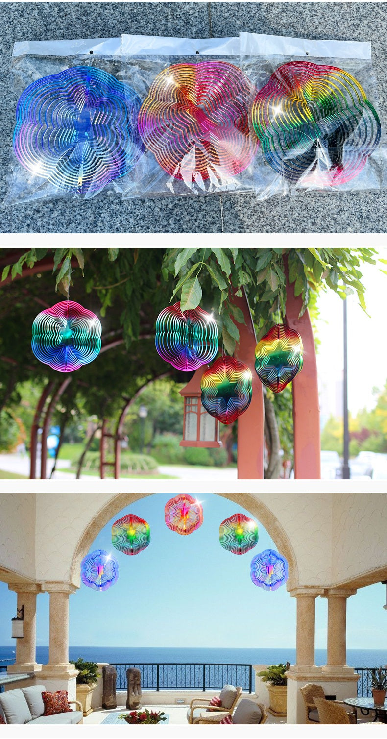 # Hexagonal Colorful 3D Bird Repellent Windmill