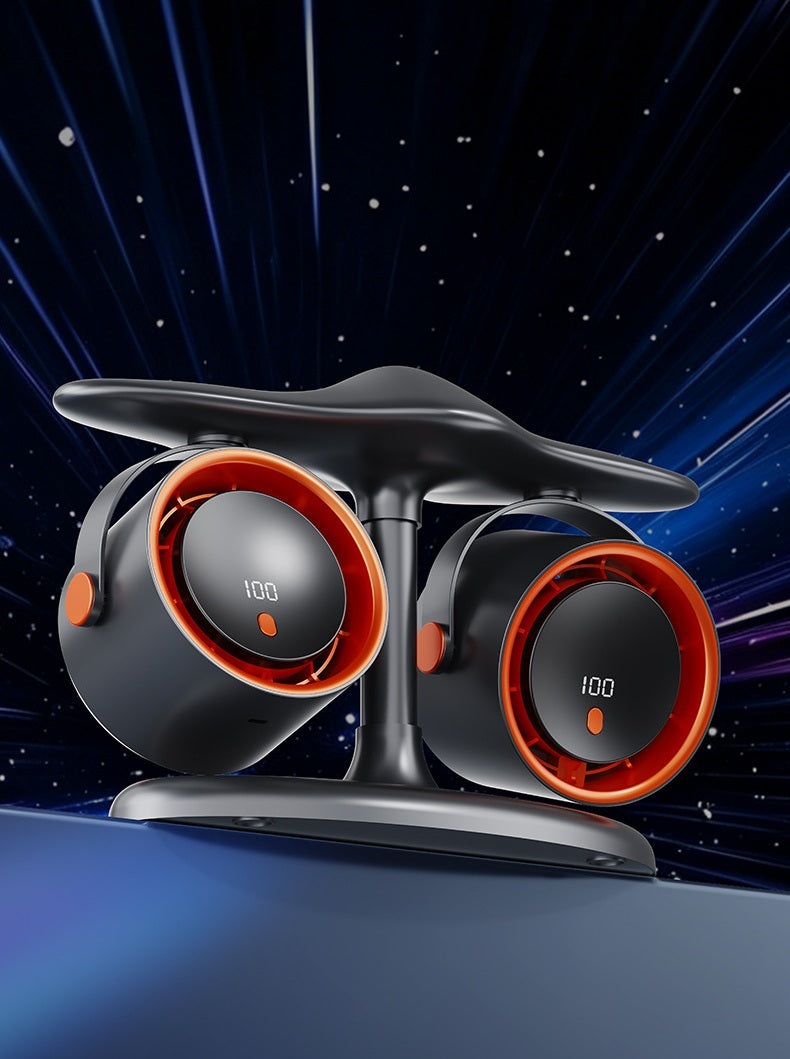 # Dual-Head Desktop Turbine Circulator Fan