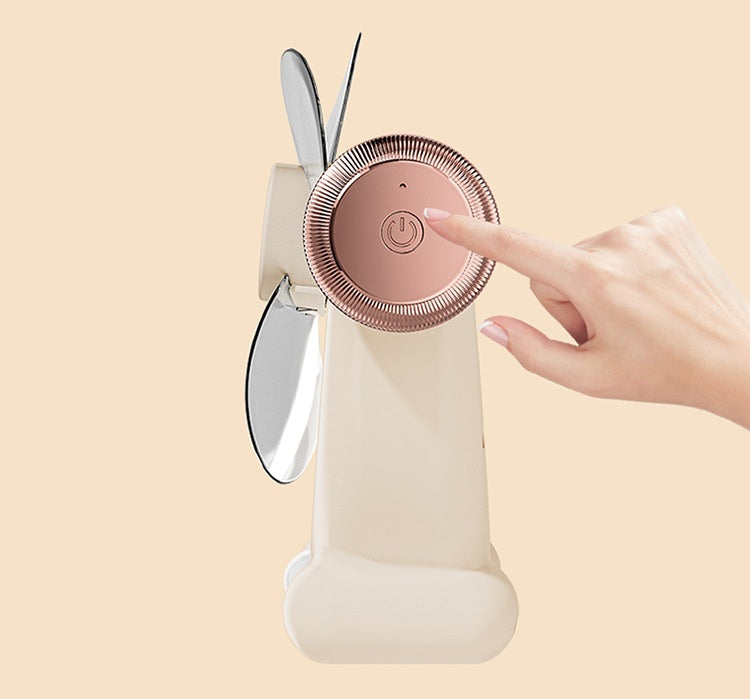 # USB Rechargeable Mini Fan with Night Light