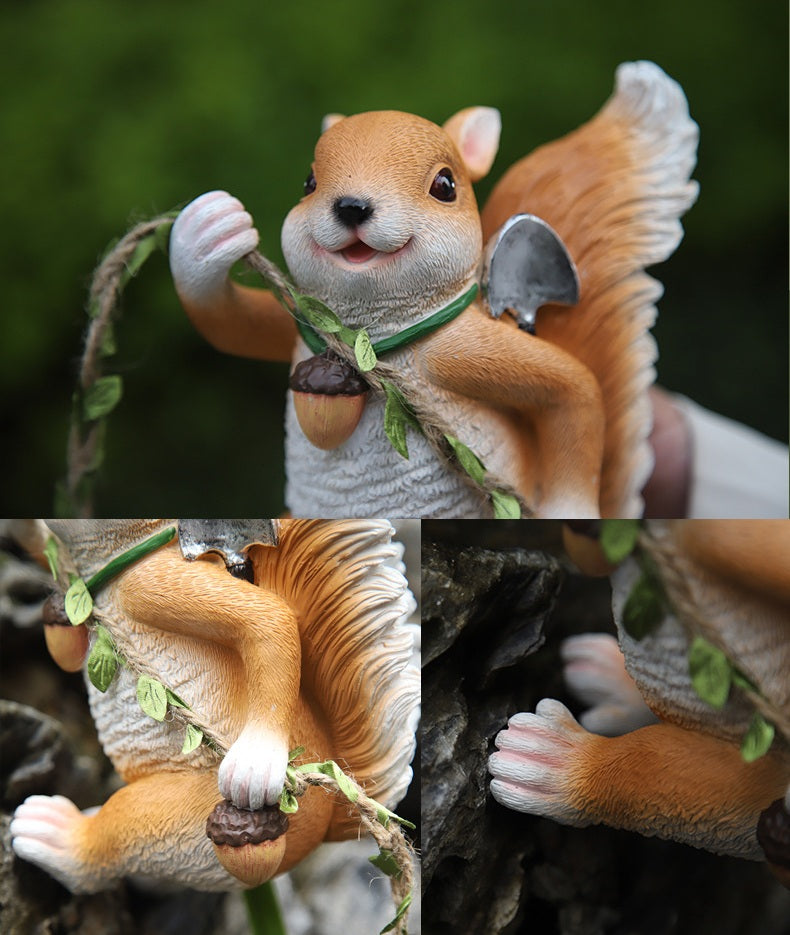 **Simulated Resin Animal Garden Hanging Ornaments**