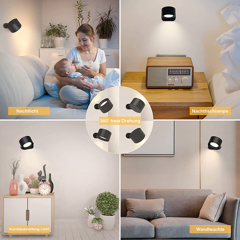 # 360° Rotating Magnetic LED Rechargeable Wall Lamp