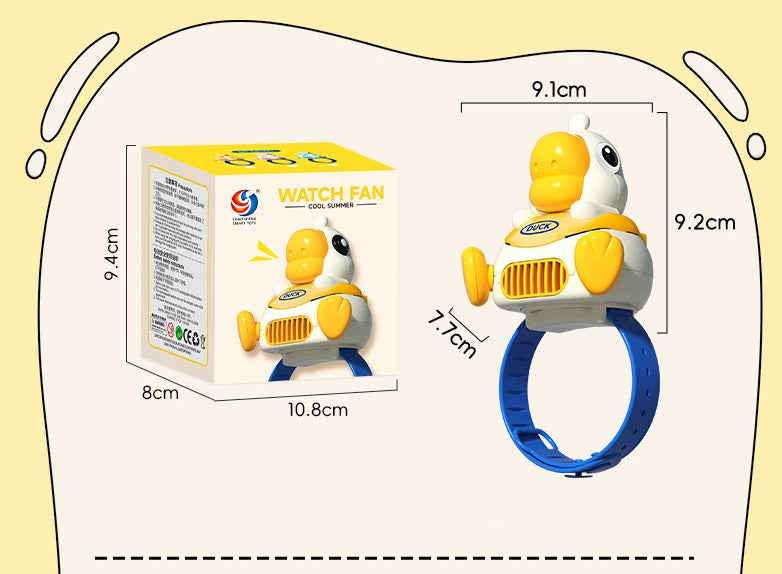 # Cartoon Watch Handheld Fan
