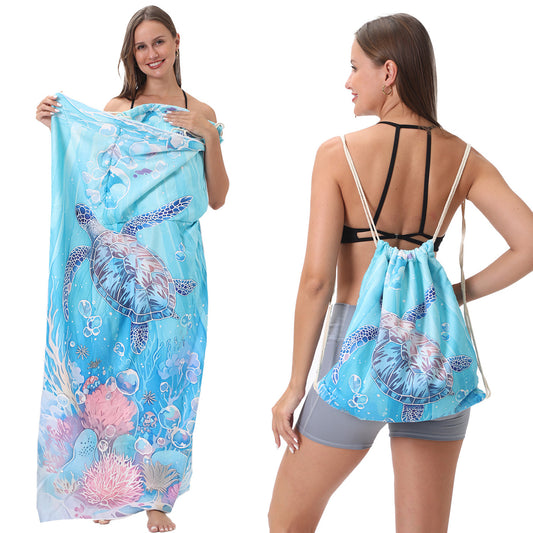 # Portable Beach Towel All-in-One Bag