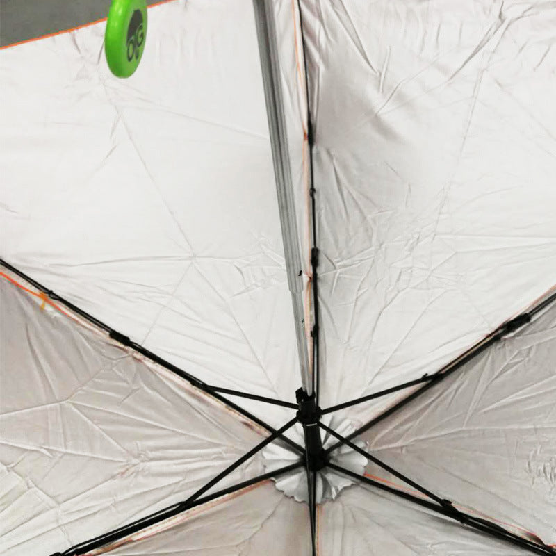 **Creative Cartoon Sunny Umbrella Carrot Folding Umbrella**