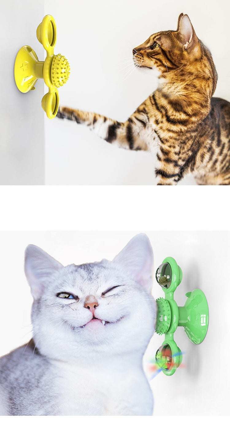 # Rotating Glowing Cat Carousel Interactive Toy
