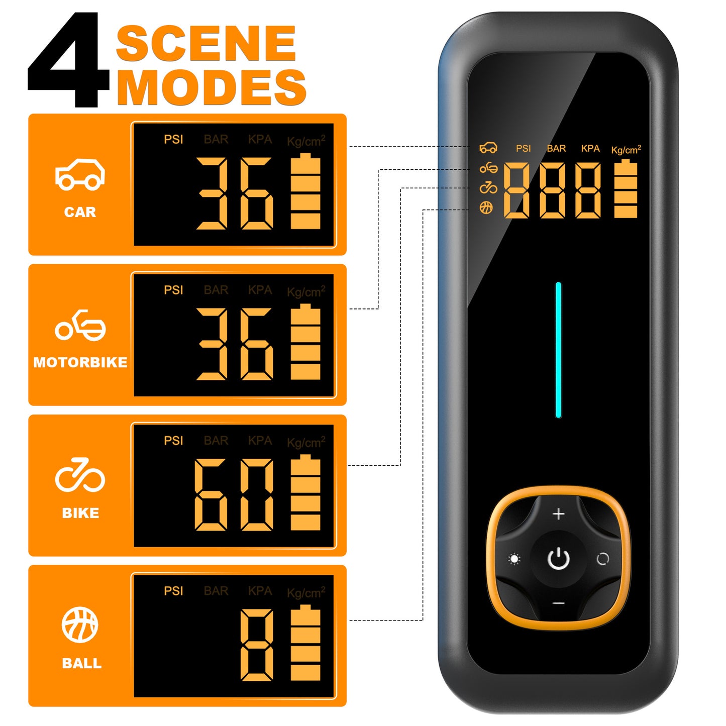 # Smart Digital Display Car Air Pump