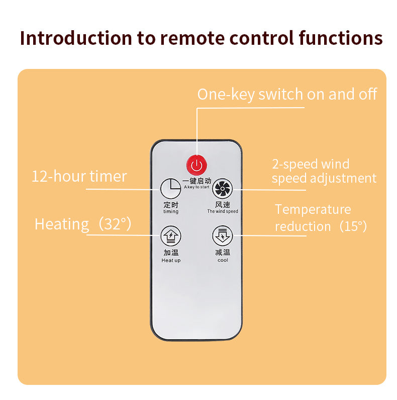 Desktop Heater | Small Home Heater -（UK plug）