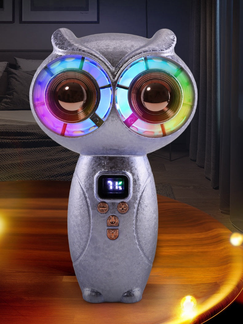# Owl-Shaped Dual-Turbine Handheld Fan