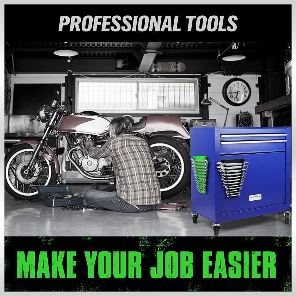 # 12-Slot Magnetic Wrench Organizer