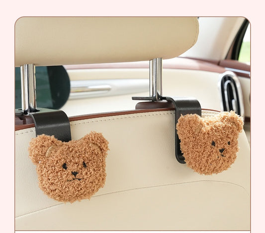 **Cute Cartoon Bear Car Hooks**