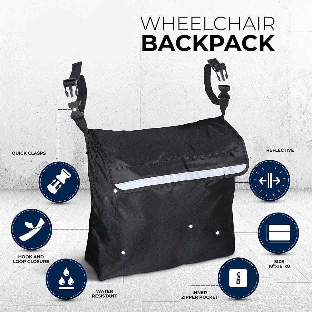 Outdoor Wheelchair Rear Storage Bag