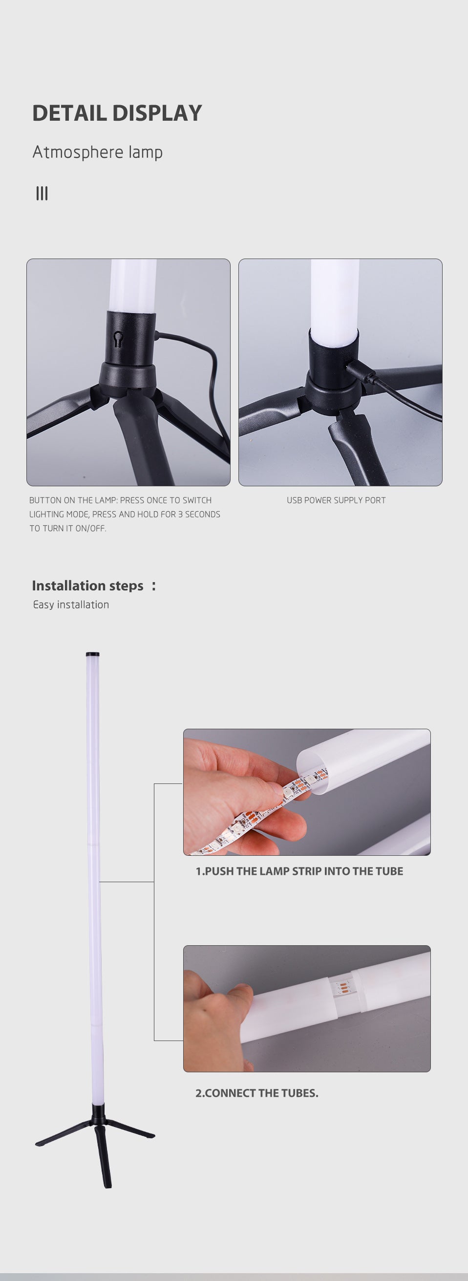 # Remote Control RGB Corner Ambient Light
