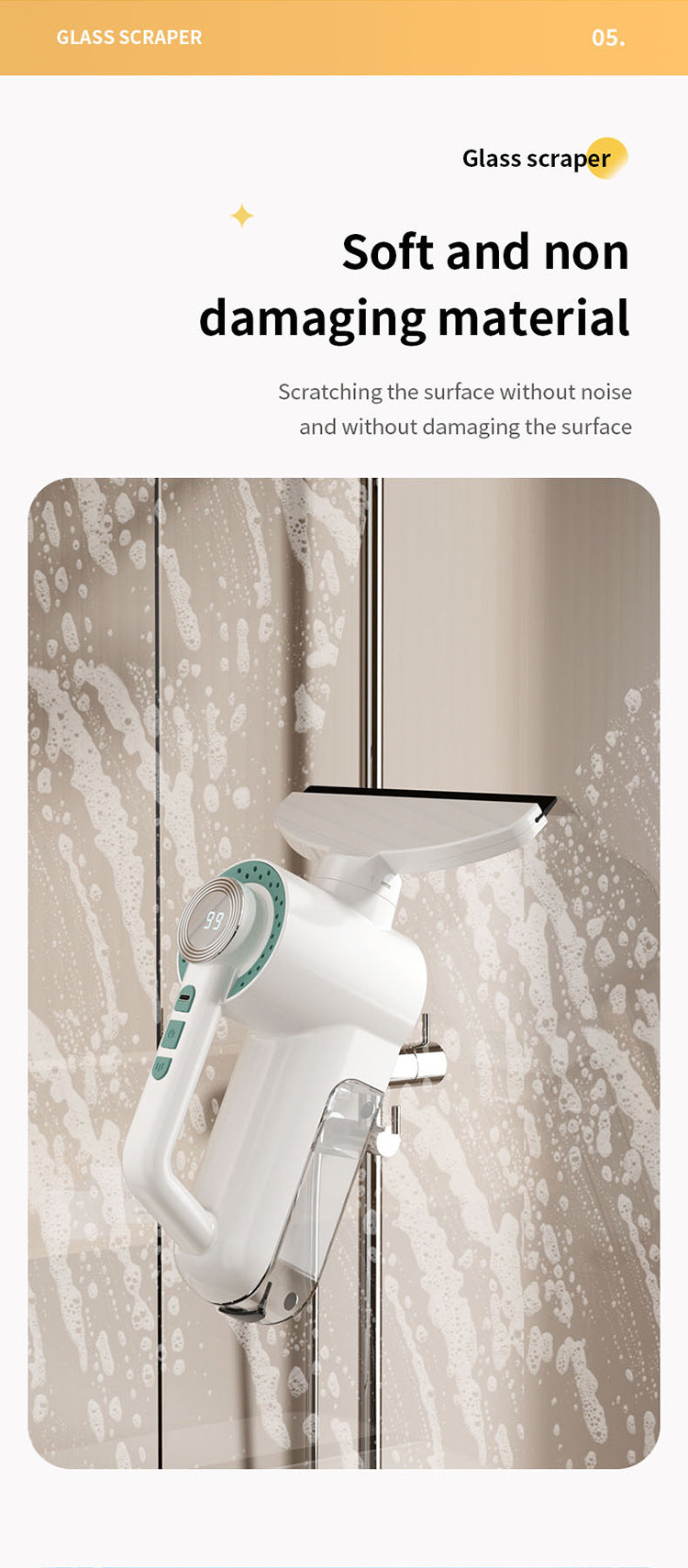 # Handheld Electric Glass Cleaning Brush