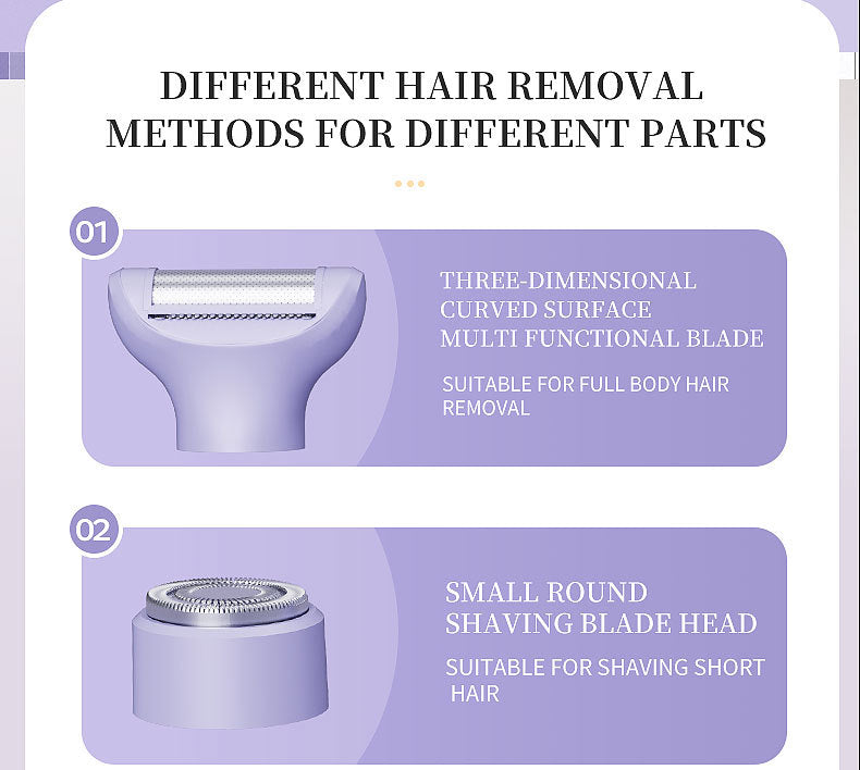 # Digital Display 5-in-1 Electric Hair Shaver for Women