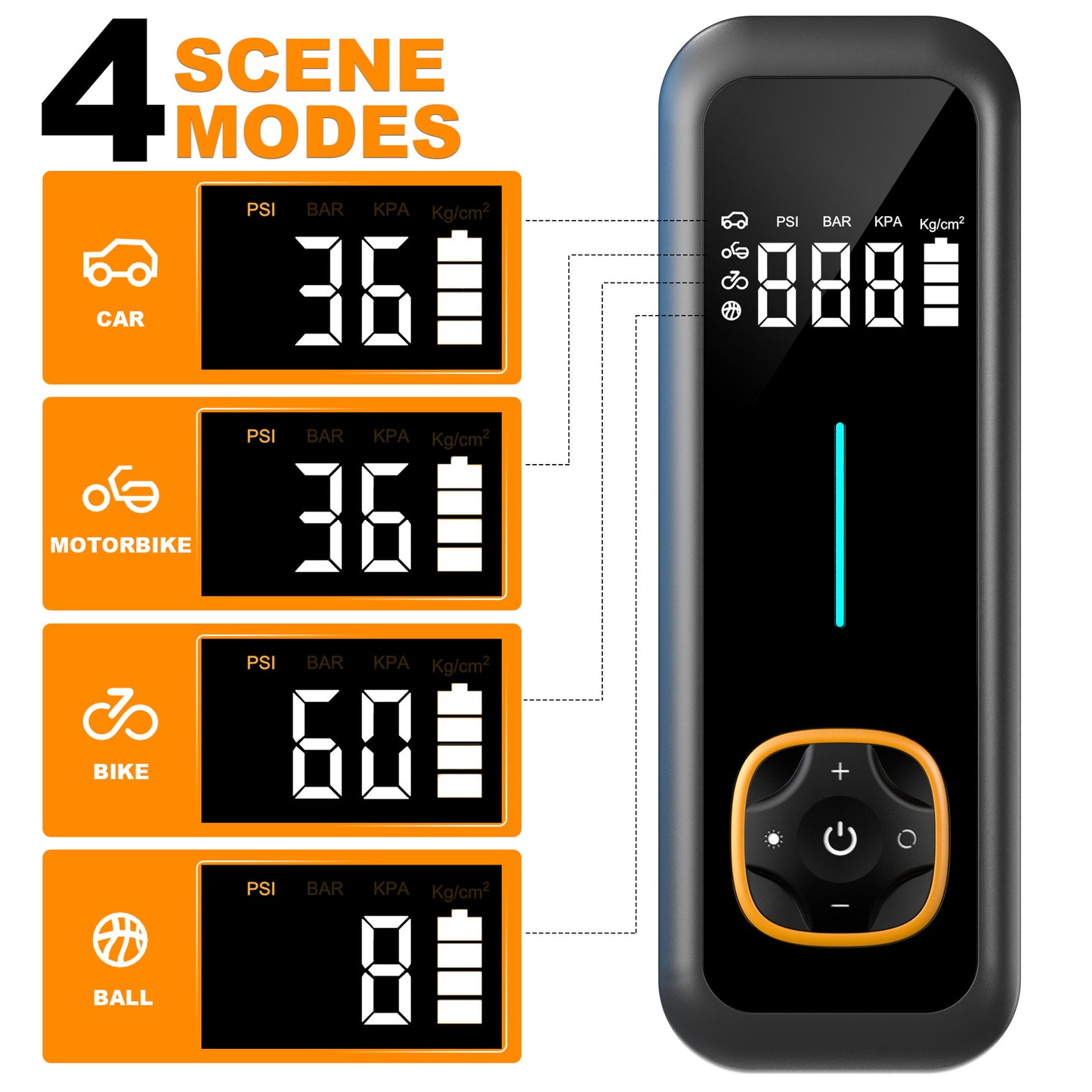 # Smart Digital Display Car Air Pump