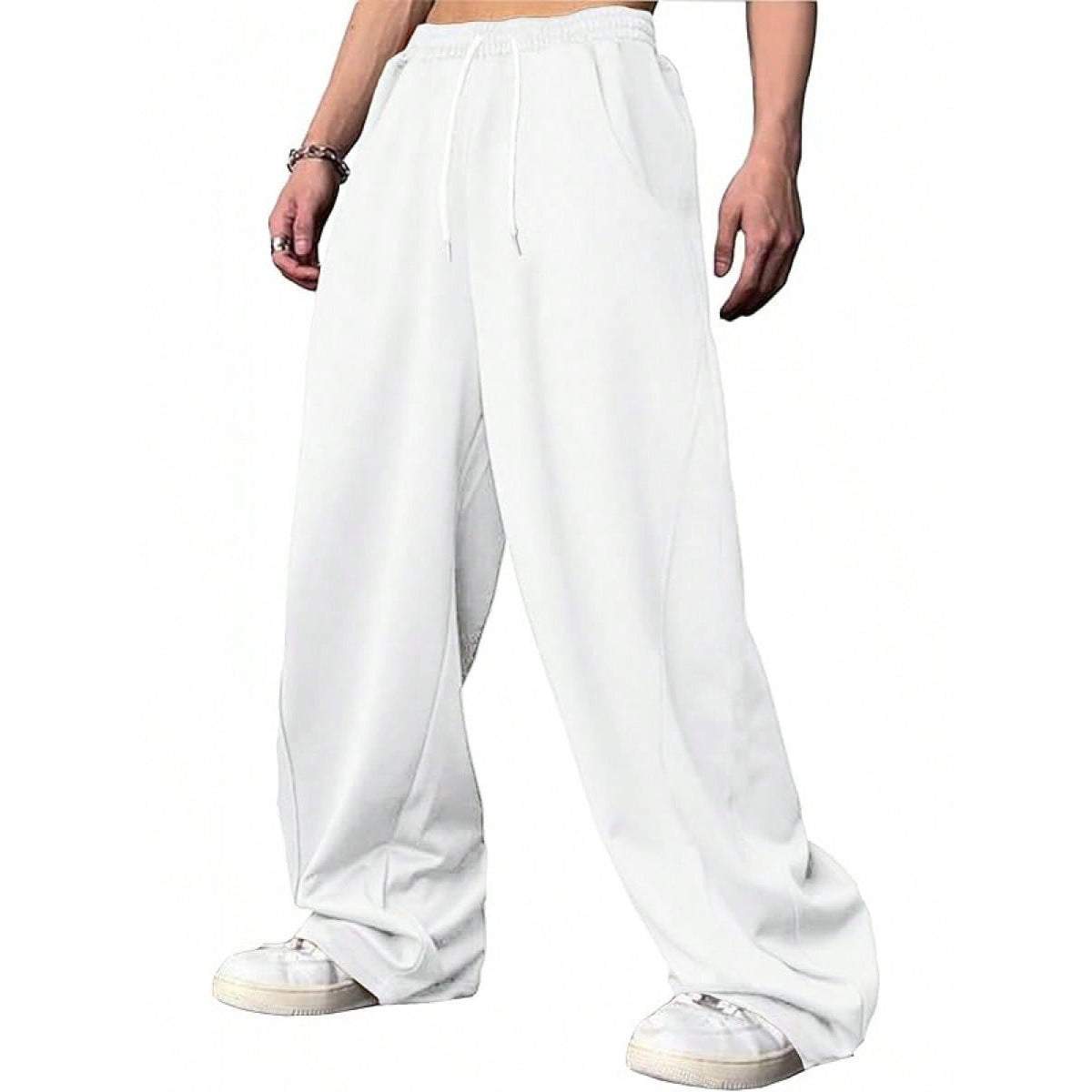 Loose-fitting Straight-Leg Sports Pants