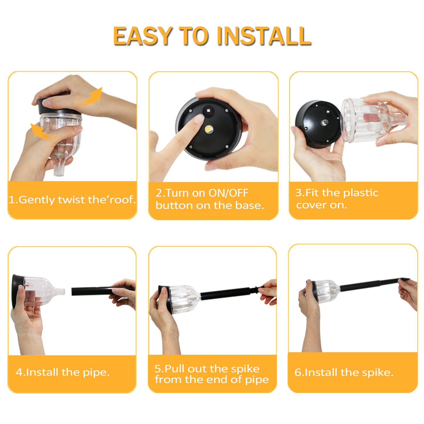 # Solar-Powered Ground-Plug Lawn Landscape Light