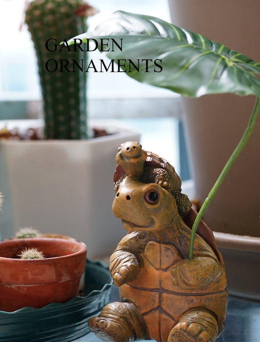 **Resin Turtle Aquarium/Flower Pot Landscaping Ornament**