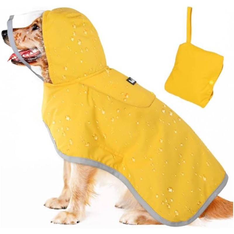 # Hooded Double-Layer Dog Raincoat