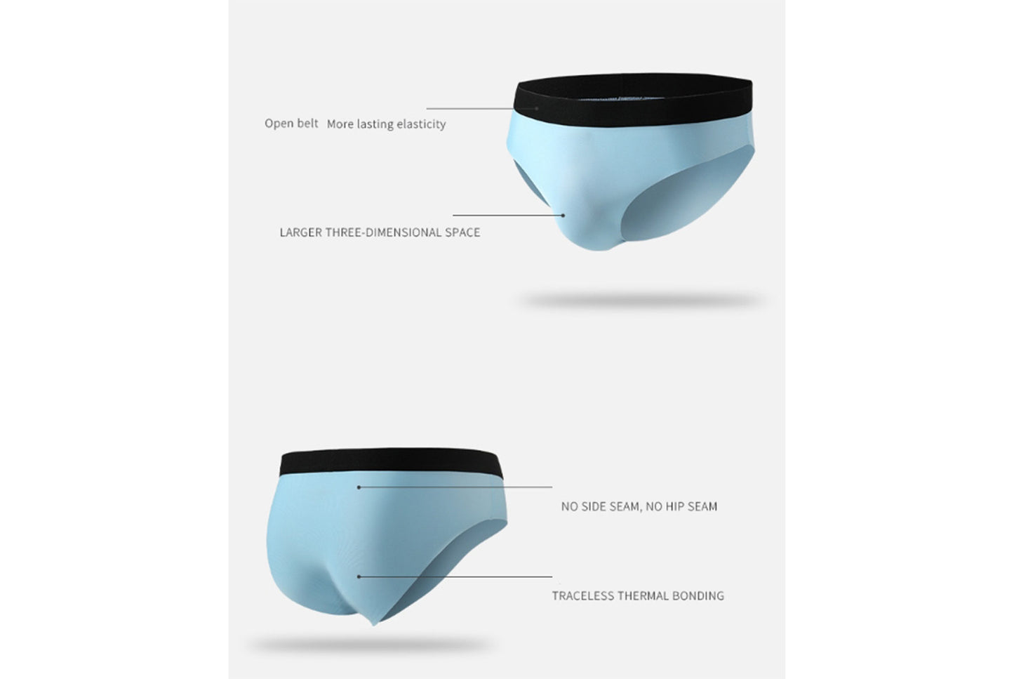 **Men's Ice Silk Seamless Breathable Briefs**