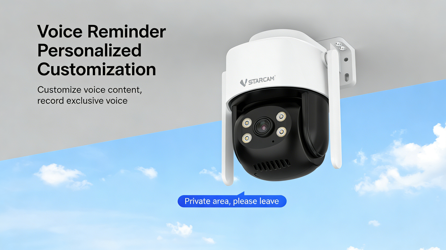Indoor/Outdoor Home Surveillance Camera with Wireless WIFI