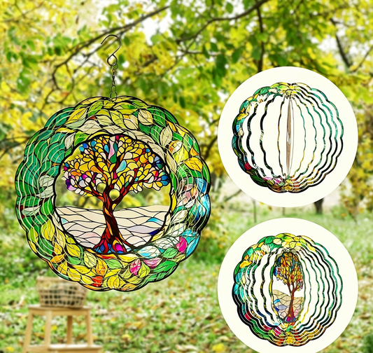 # 3D Tree of Life Mandala Metal Wind Chime