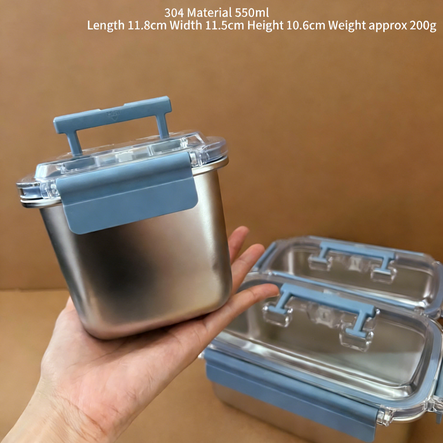 304 Stainless Steel Food Storage Container