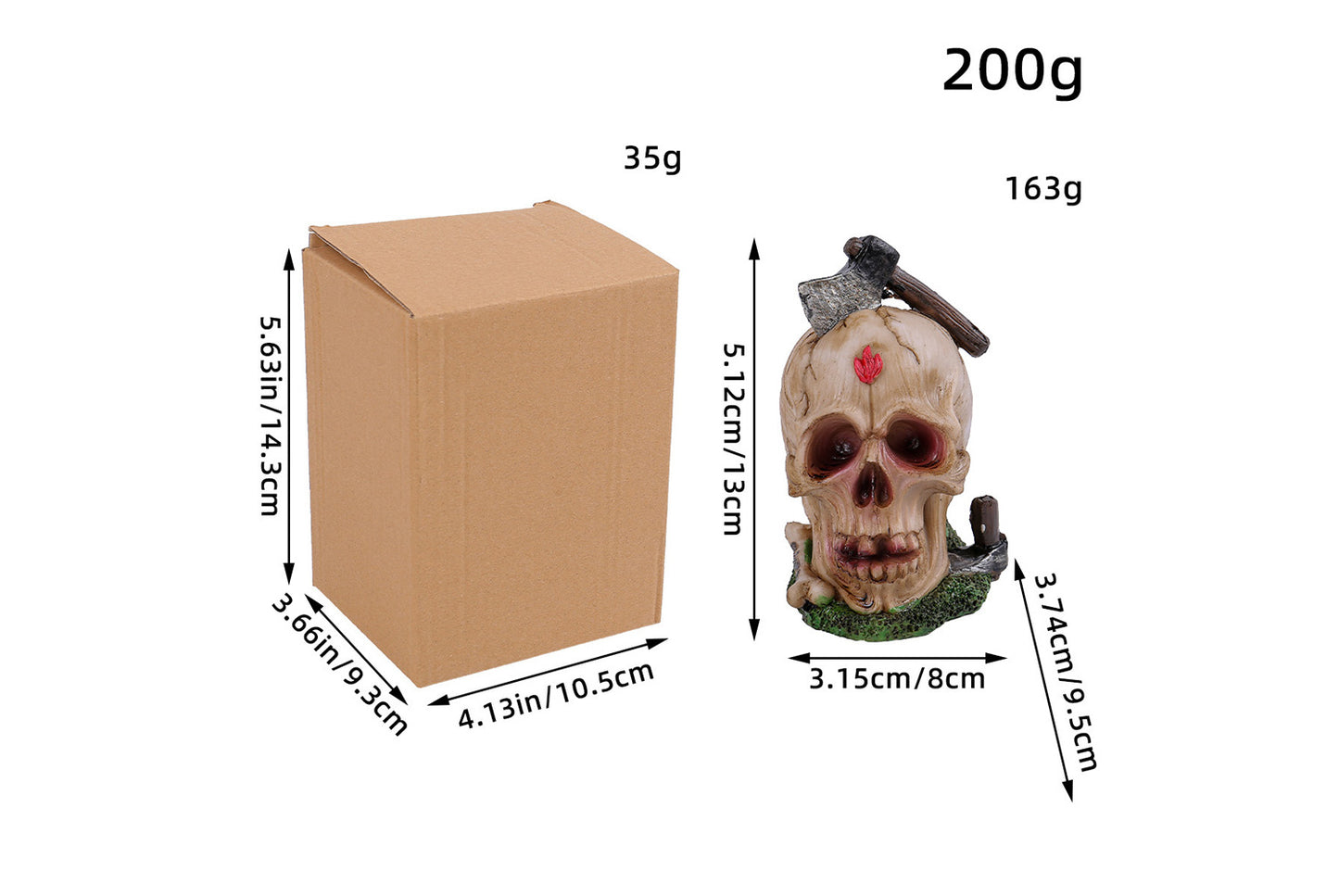 Halloween Skull Ornament Set | 4 Styles Available