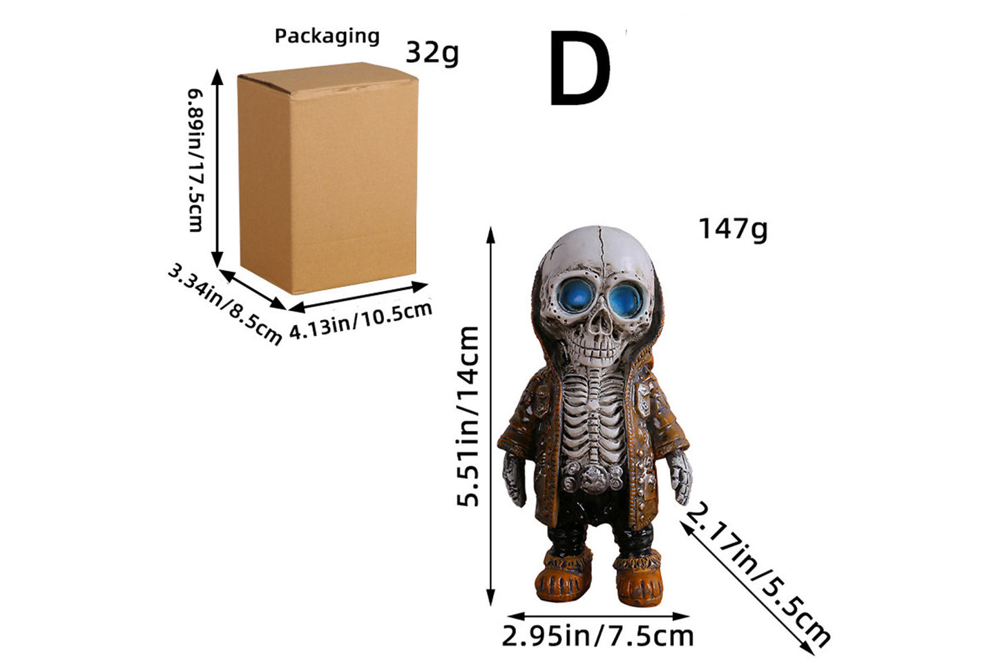 Halloween Skull Ornament Set | 9 Styles Available