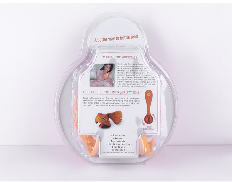 Hands-free silicone bottle holder for breastfeeding
