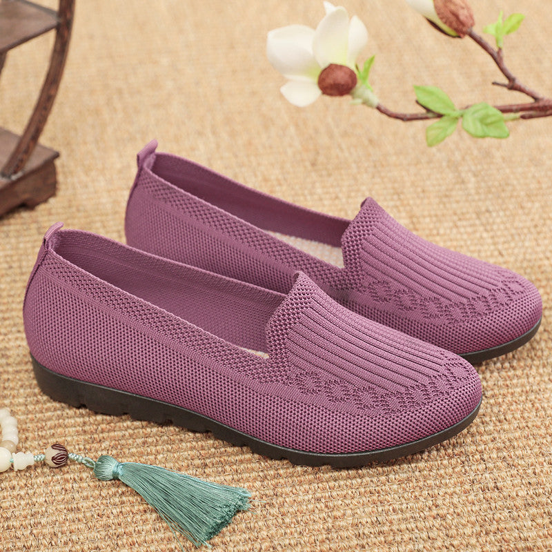 Women's Cloth Shoes with Flyknit Mesh Upper