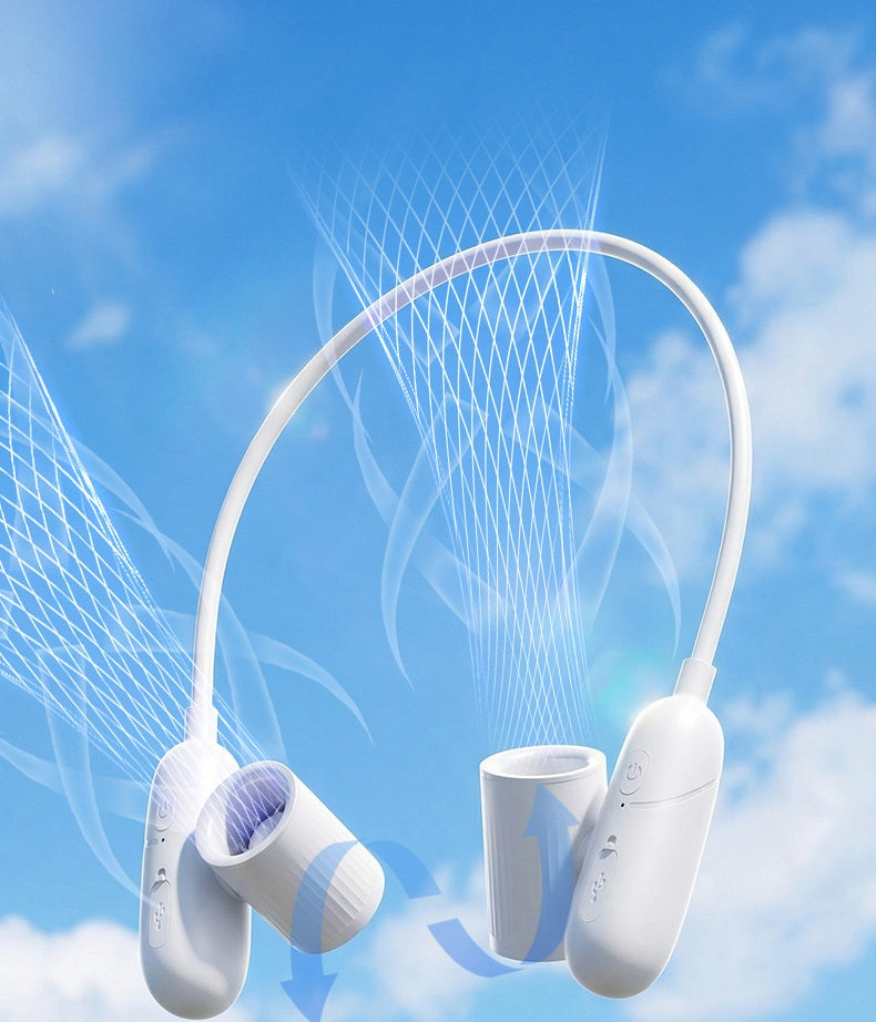 # Adjustable Wide-Angle Neckband Portable Fan
