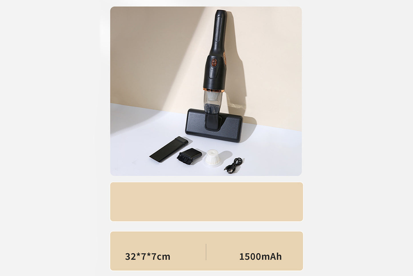 Handheld cordless vacuum cleaner