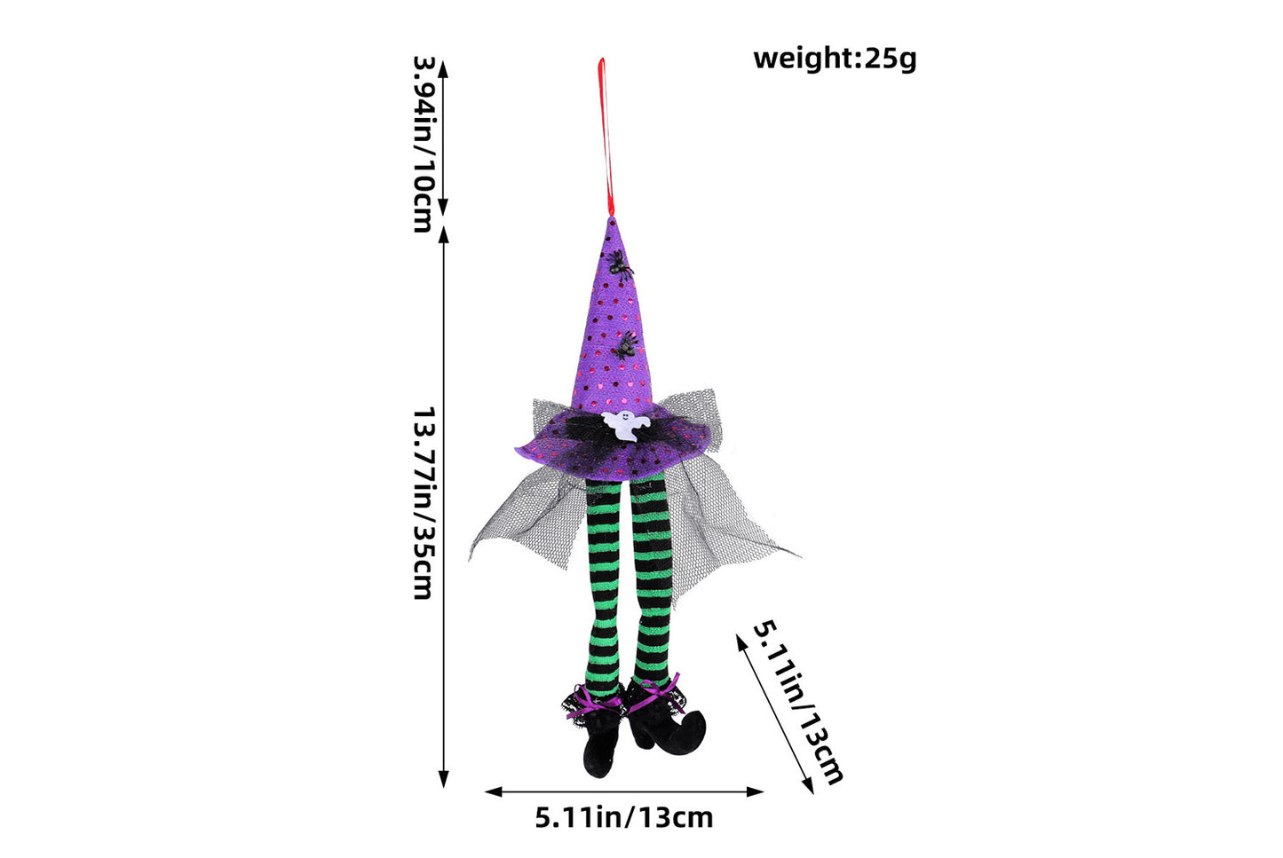 Halloween Witch Hat Hanging Ornament