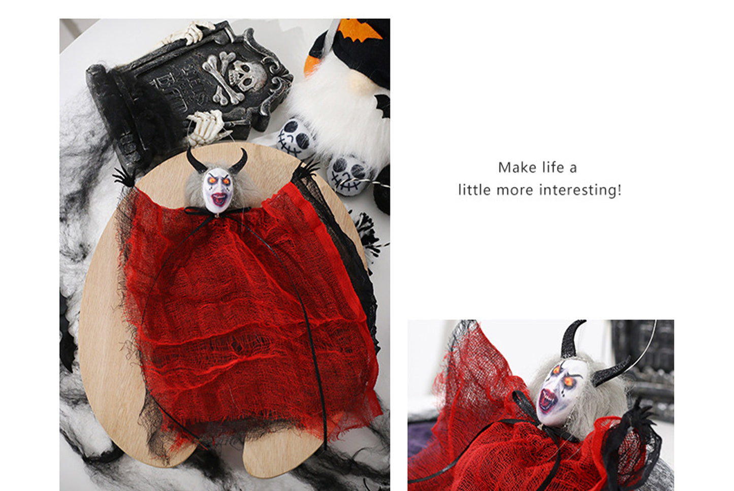 Halloween Decorations, Scary Ghost Doll Pendant, Haunted House Decoration Props