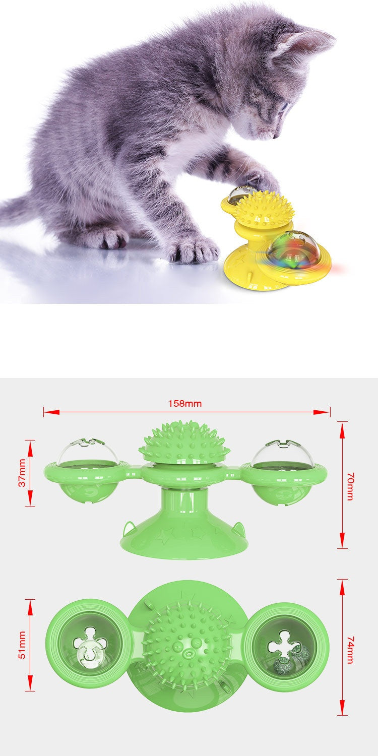 # Rotating Glowing Cat Carousel Interactive Toy