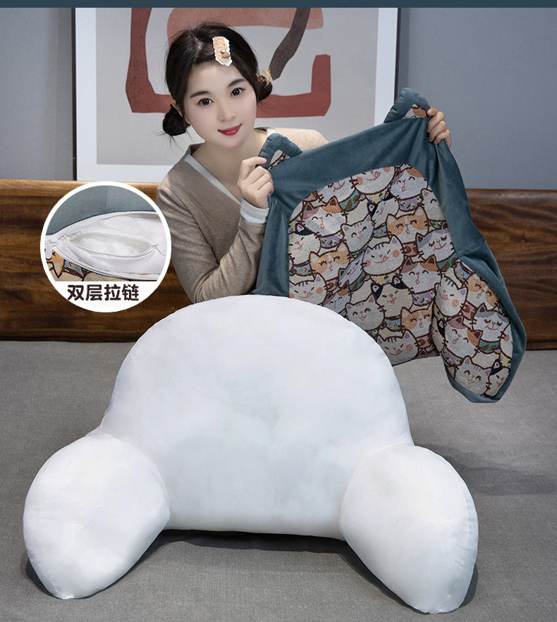 Soft Backrest Cushion with Lumbar Support