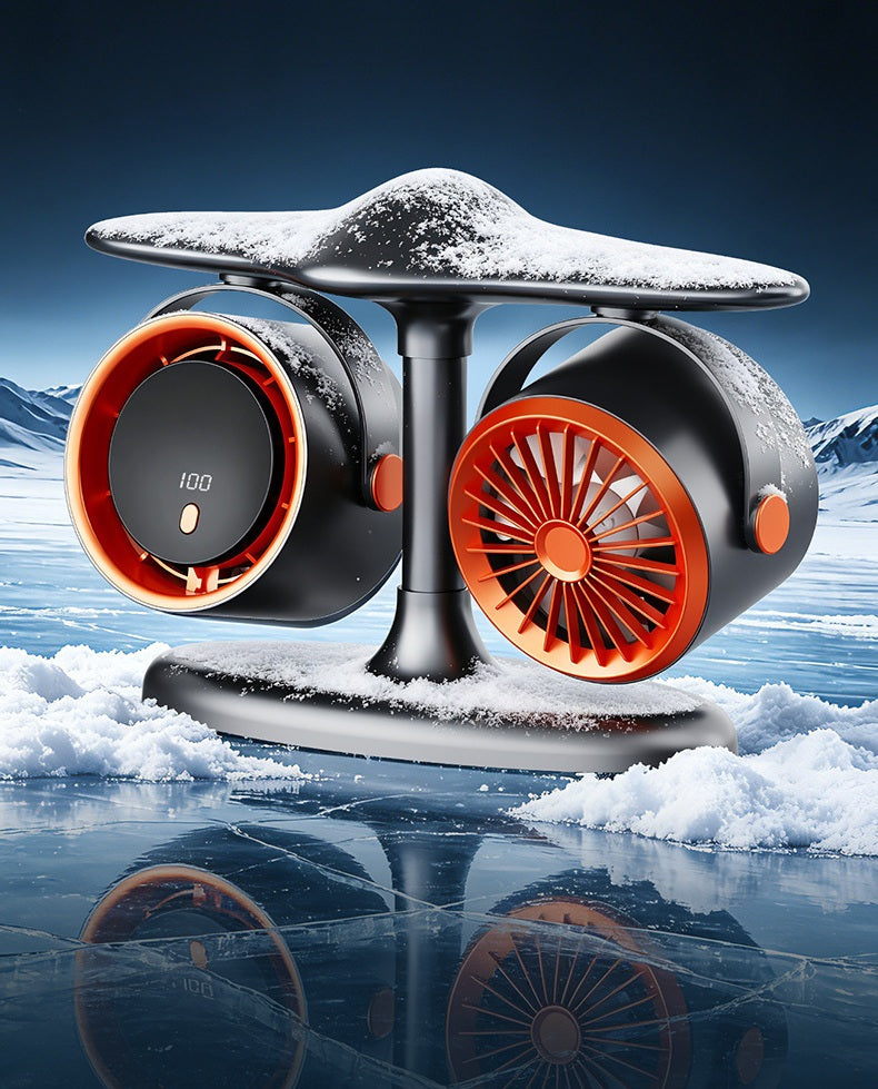 # Dual-Head Desktop Turbine Circulator Fan
