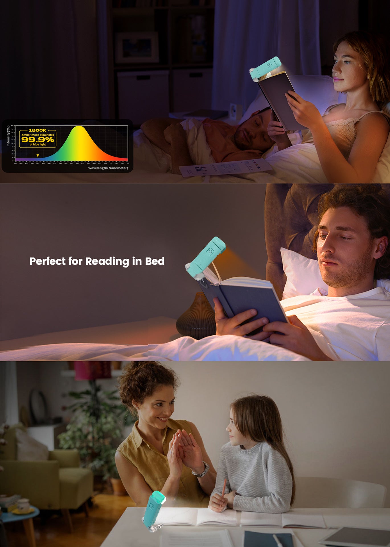 # USB Rechargeable Clip-on Reading Lamp