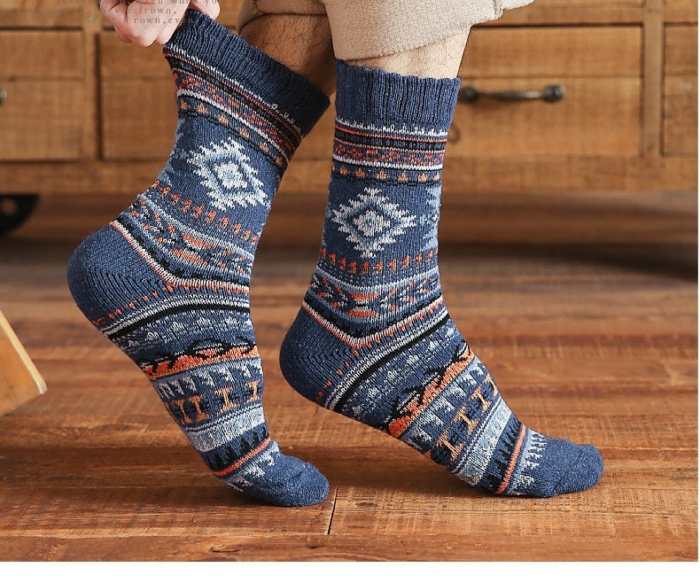 **Men's Autumn/Winter Socks | Mid-Calf Socks, 5-Pair Pack**