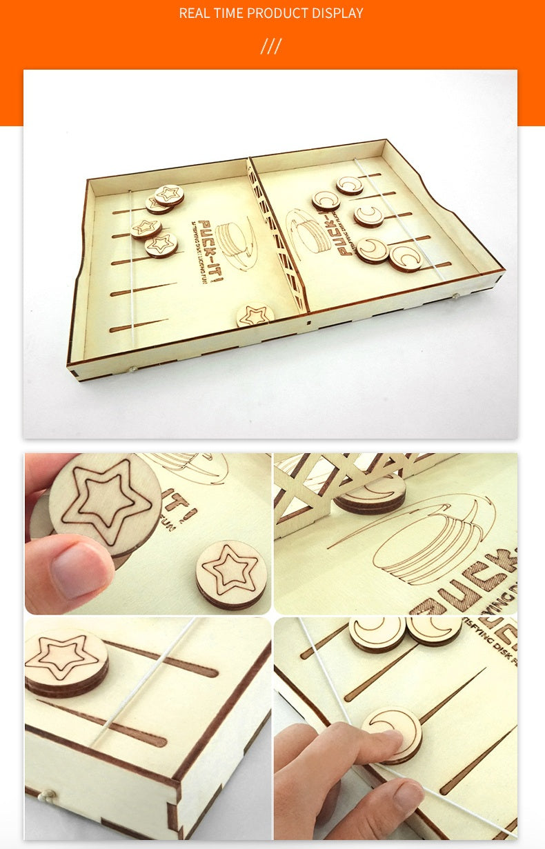 # Wooden DIY 3D Hockey Puzzle Board Game